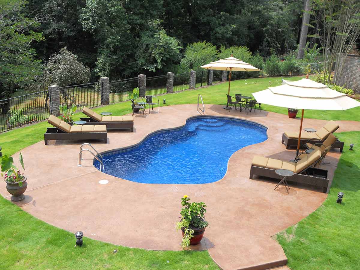 Bay Isle fiberglass pool — view photo gallery