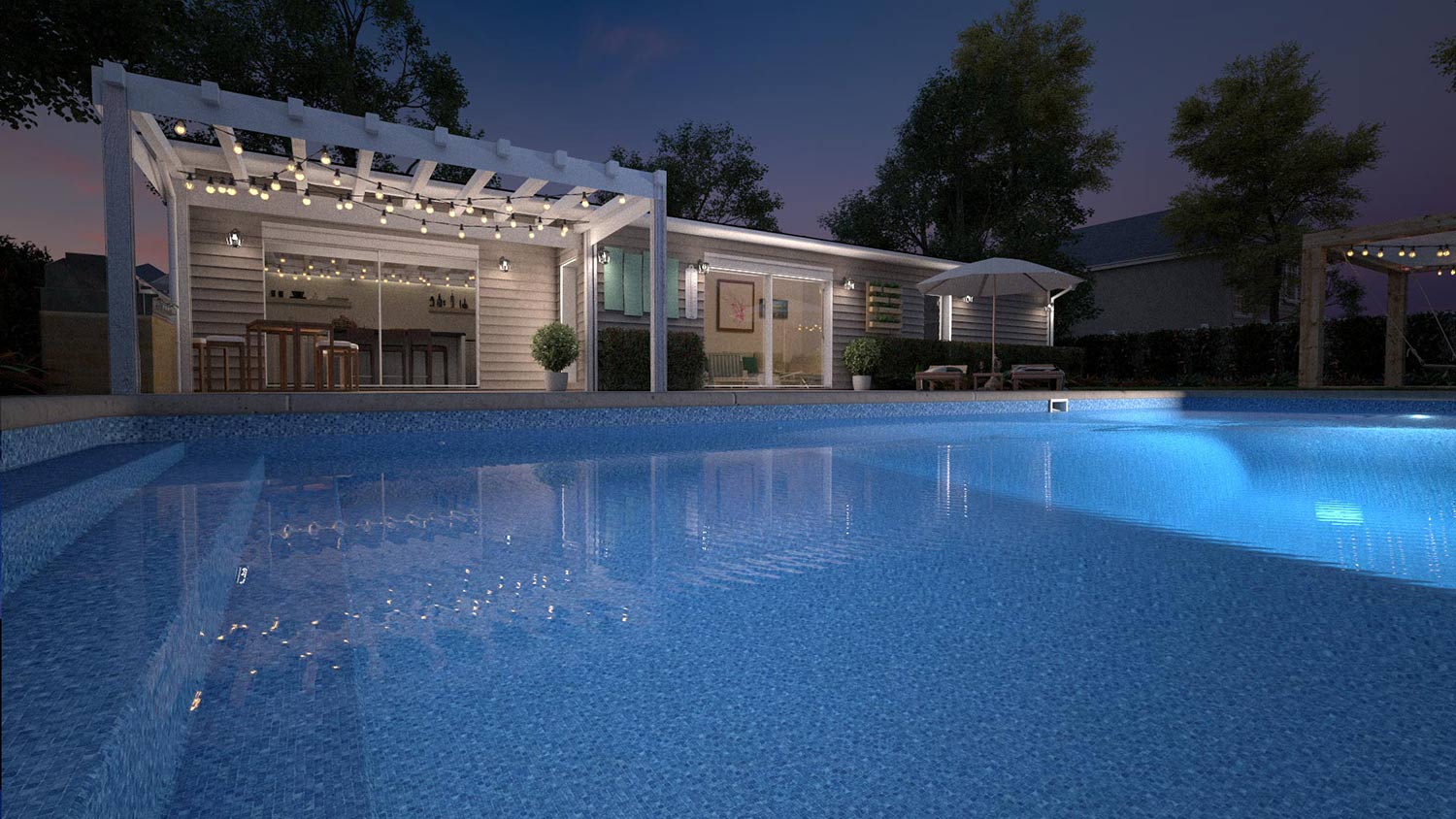 Blue Mosaic Latham Pool