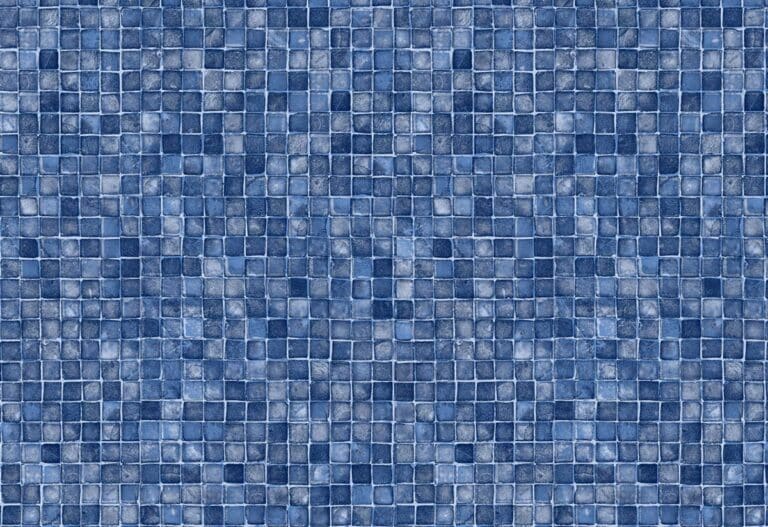 Latham Blue Mosaic vinyl pool liner pattern