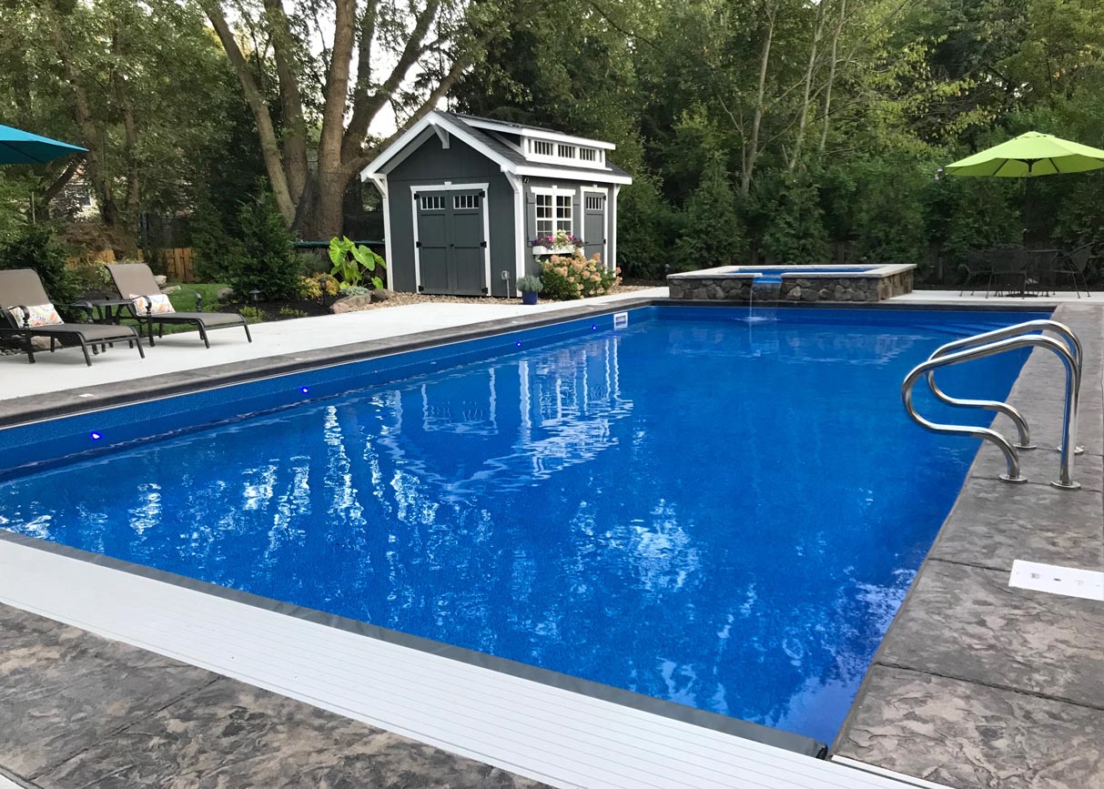 rectangular shaped pools
