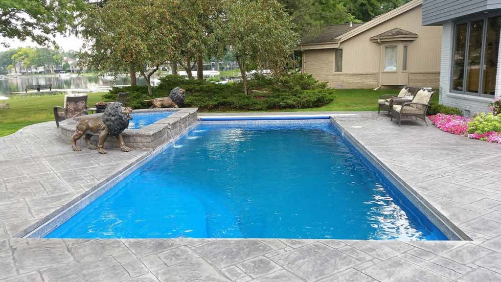 fiberglass dog pool