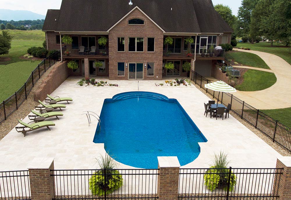steps for inground vinyl pool