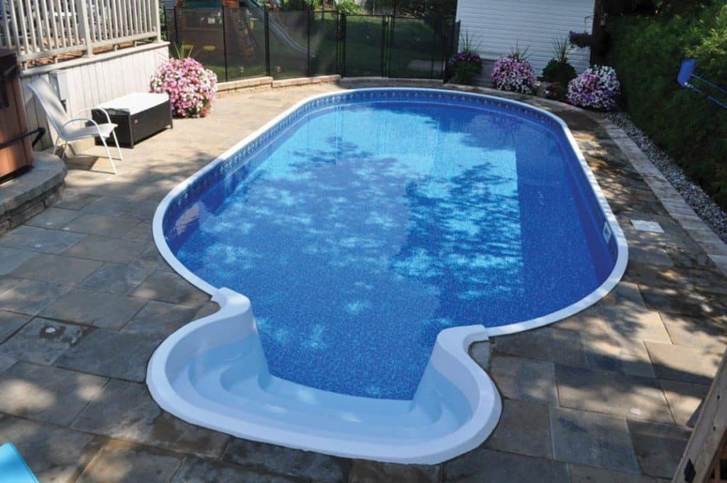 Oval Shaped Swimming Pool