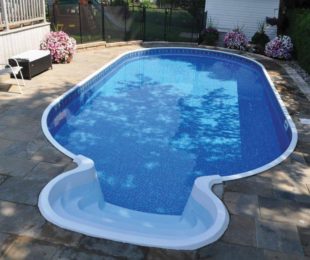 Oval Shaped Swimming Pool