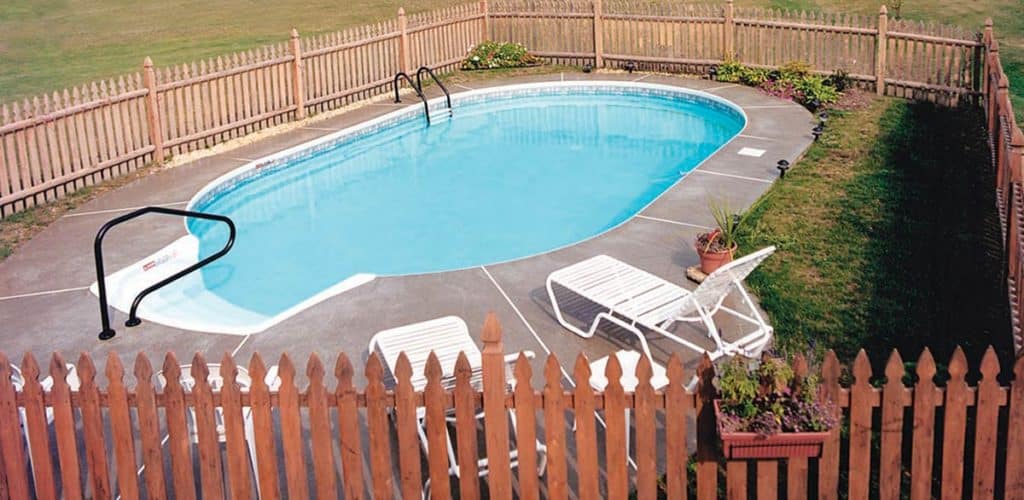 Oval Shaped Swimming Pool