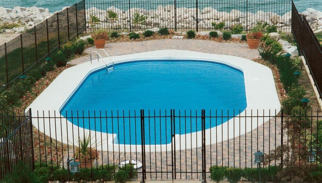 Oval Shaped Swimming Pool