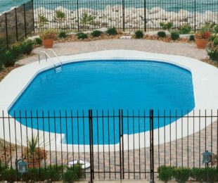 Oval Shaped Swimming Pool