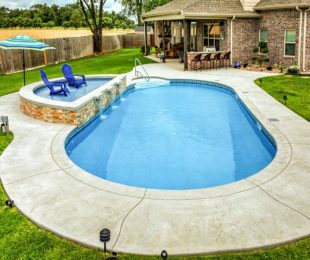 Oval Shaped Swimming Pool