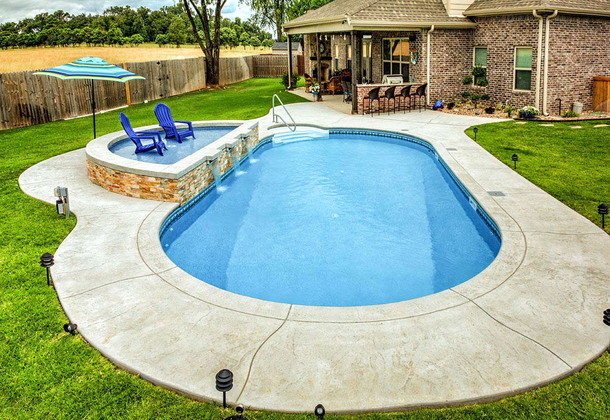 Oval Shaped Inground Pools Latham Pool