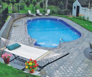 Oval Shaped Swimming Pool