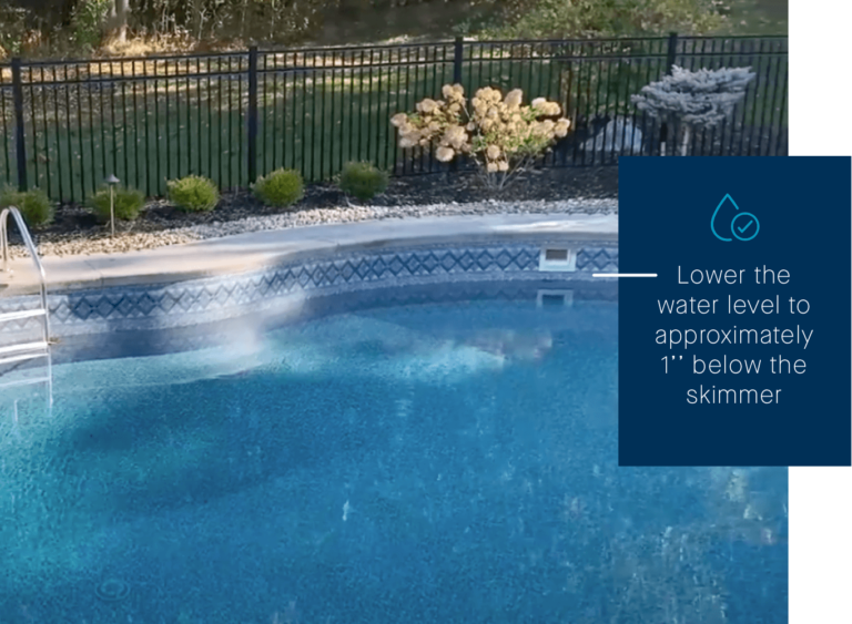 winterize main drain inground pool