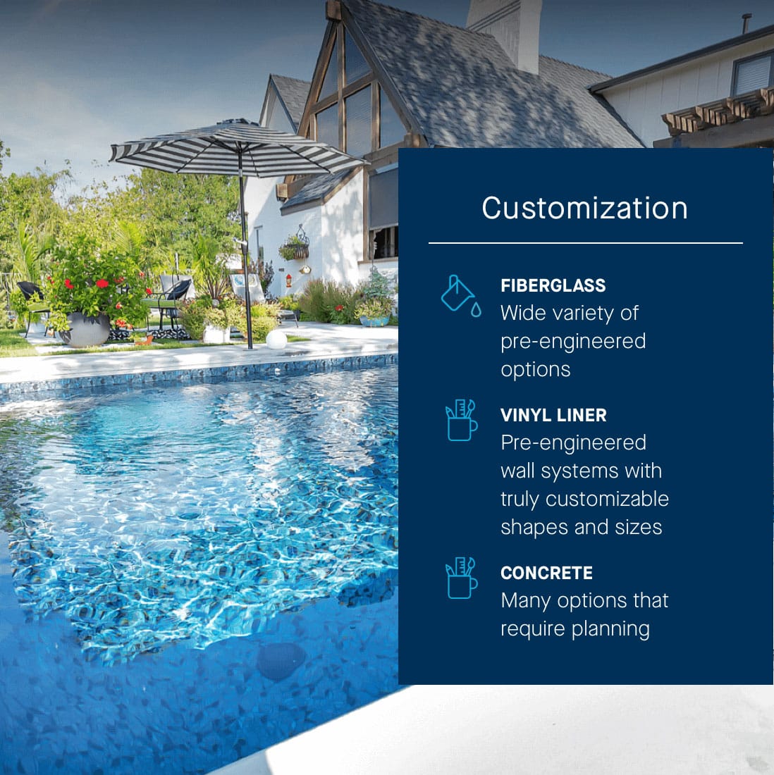 Fiberglass vs. Concrete vs. Vinyl Liner Pools Latham Pool