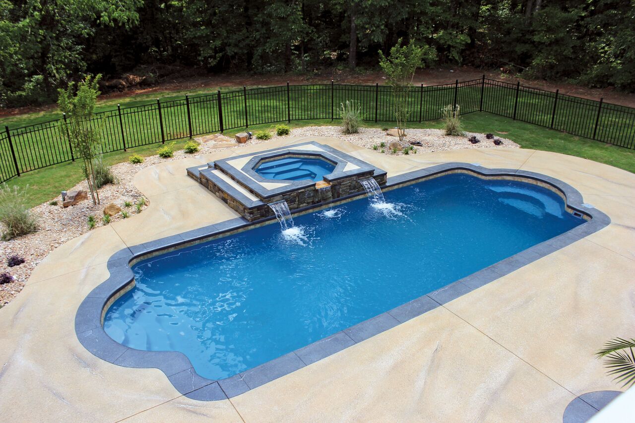 Viking classic roman style fiberglass inground pool