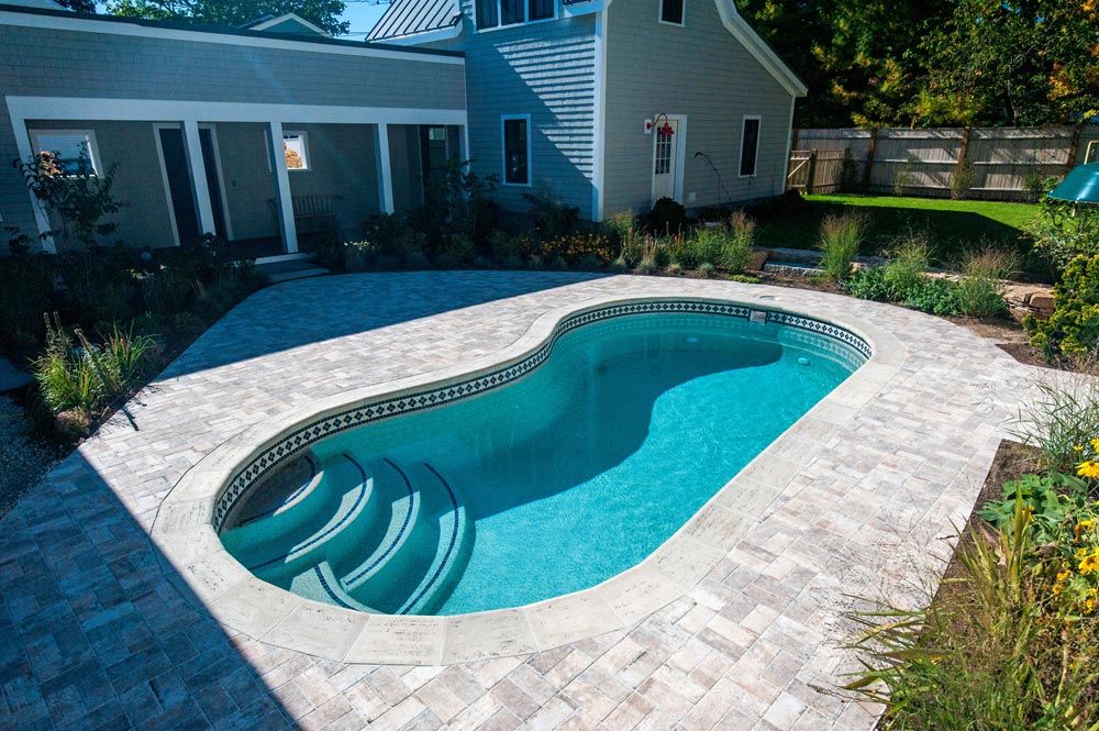 Viking Pools Fiberglass Kidney Shaped Pool