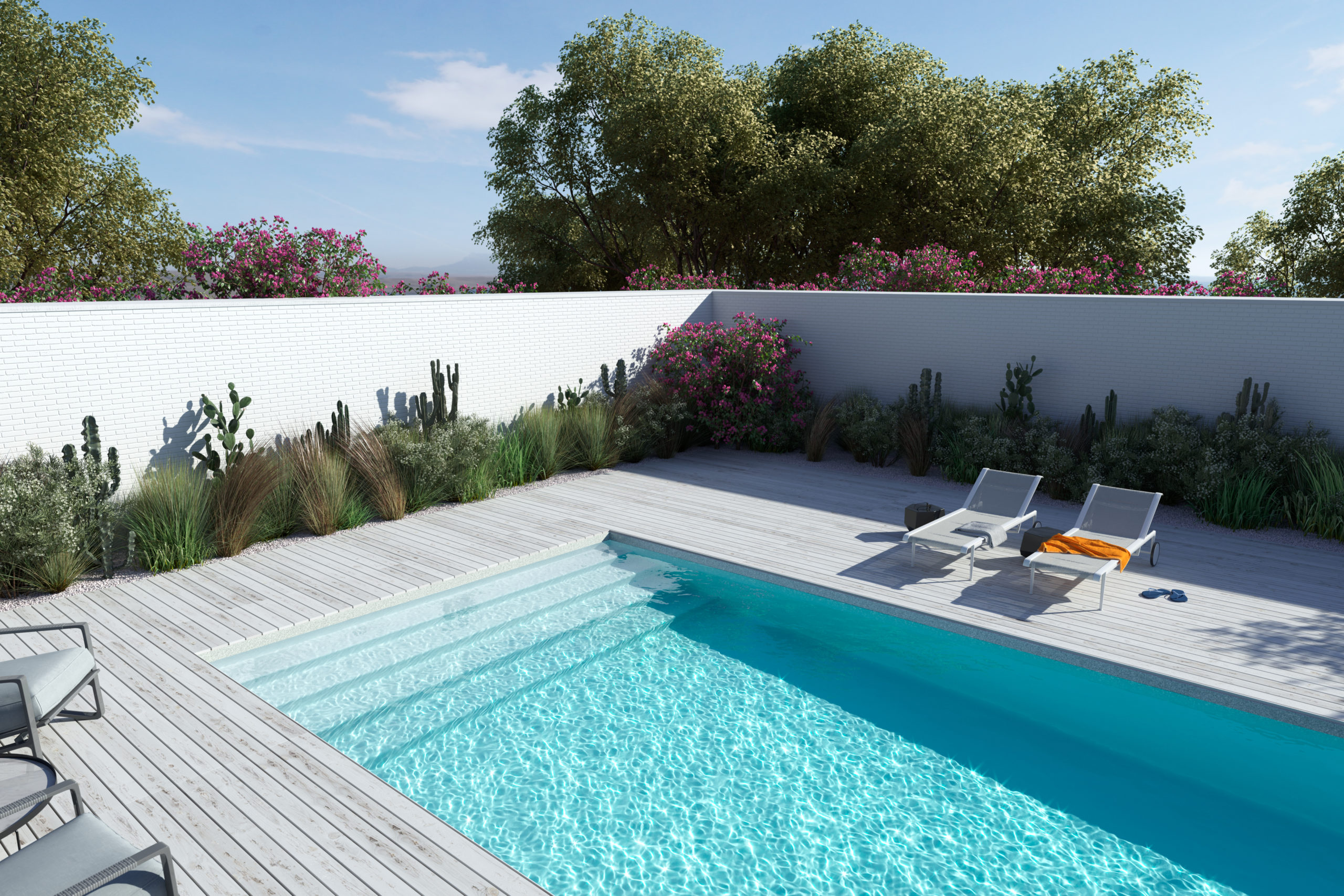 6 Creative Backyard Pool Landscaping Ideas - Latham Pool