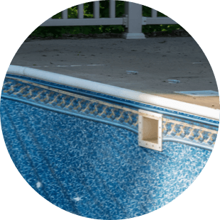 vinyl liner falling out of the bead into pool