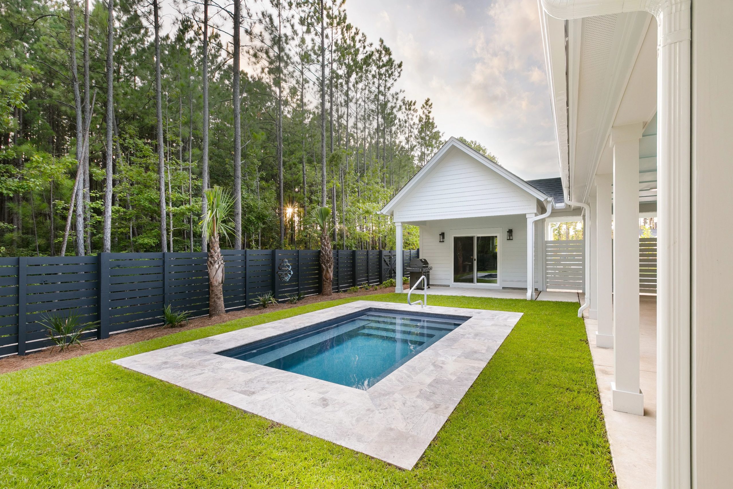 Charleston, South Carolina - Image Provided By: Heritage Pools LLC - Image Shown: Fiberglass Harmony, Milan Majestic Blue