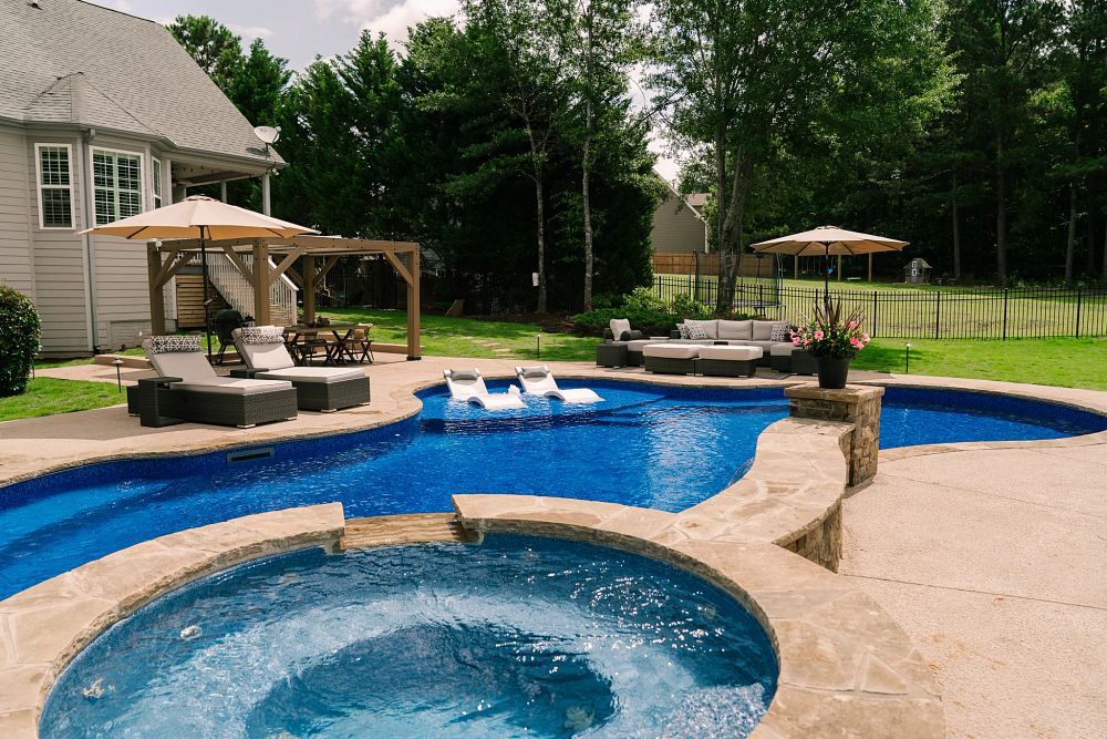 Inground Spillover Spas Vinyl Fiberglass Options