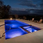 Latham Fiberglass Astoria | Crystite Crystal Night Sky inground pool