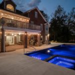 Latham Fiberglass Astoria | Crystite Crystal Night Sky inground pool