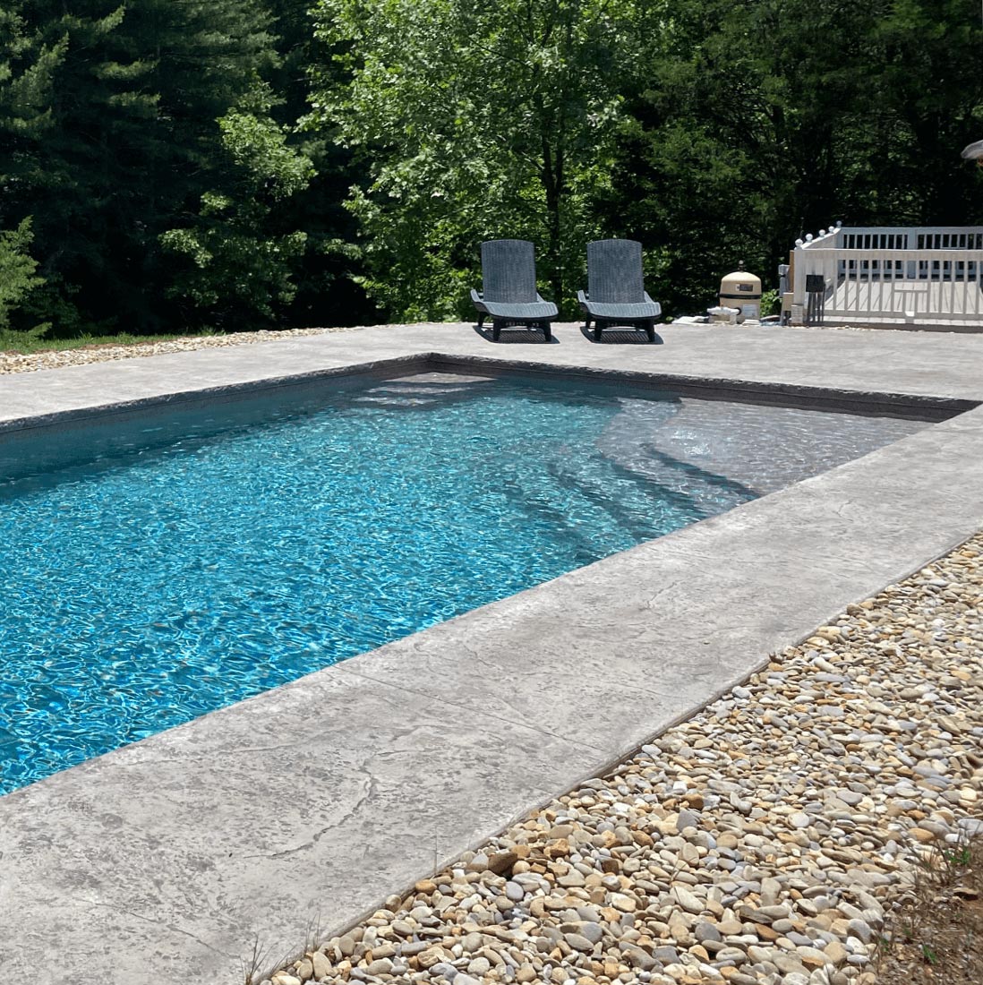 Vinyl Pool Coping & Decking Latham Pools