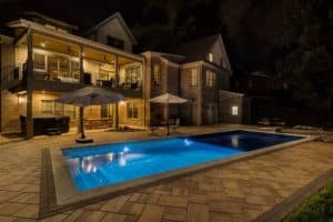 Latham Fiberglass Athens | Crystite Crystal Pearl White inground pool