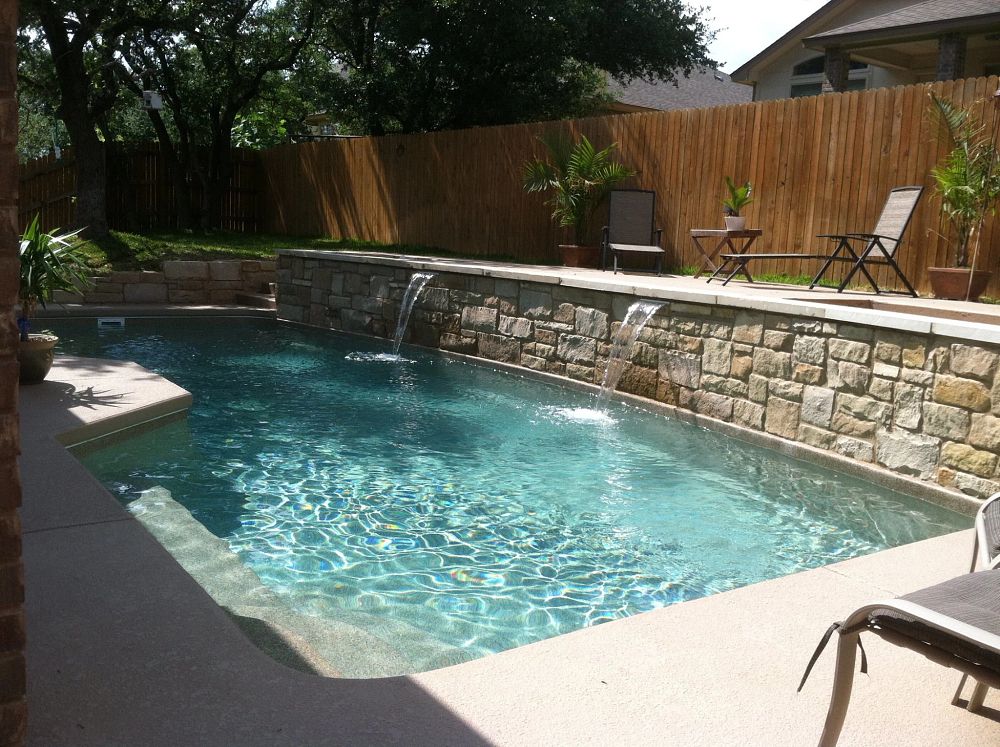 Latham Fiberglass Triton | Pebble Beach inground pool