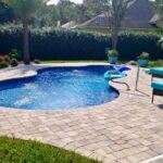 Latham Fiberglass Axiom | Crystite Classic Sapphire Blue inground pool