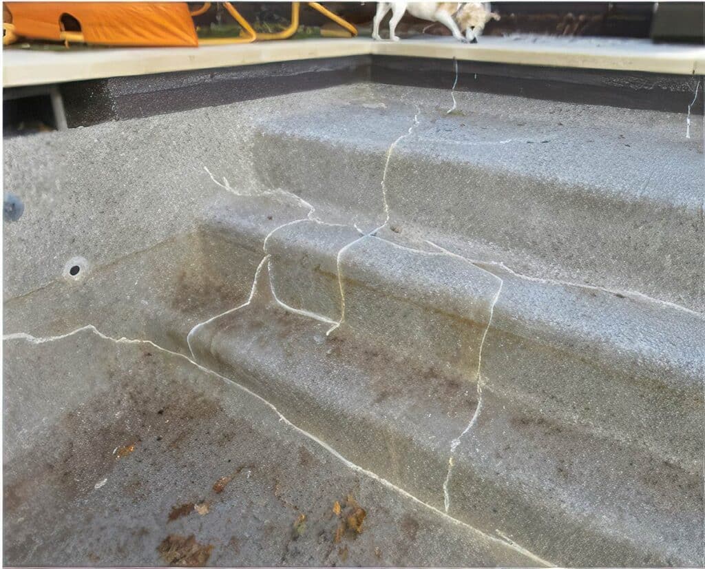 Concrete Cancer on steps