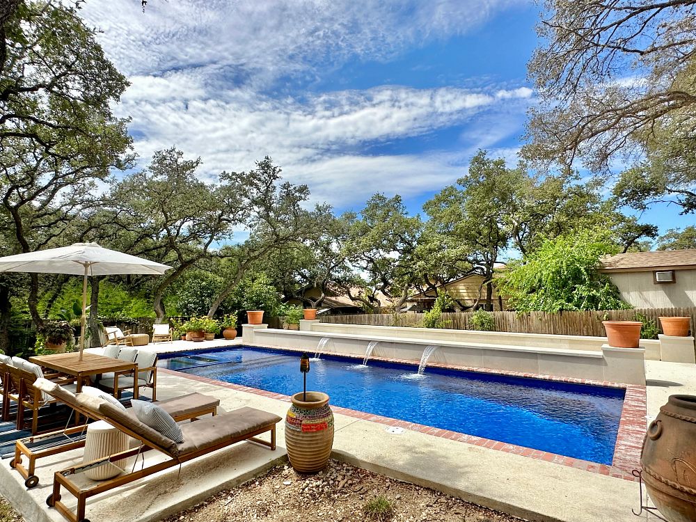 Rectangular Fiberglass Pool | Photo courtesy of Gary's Pool & Patio, TX