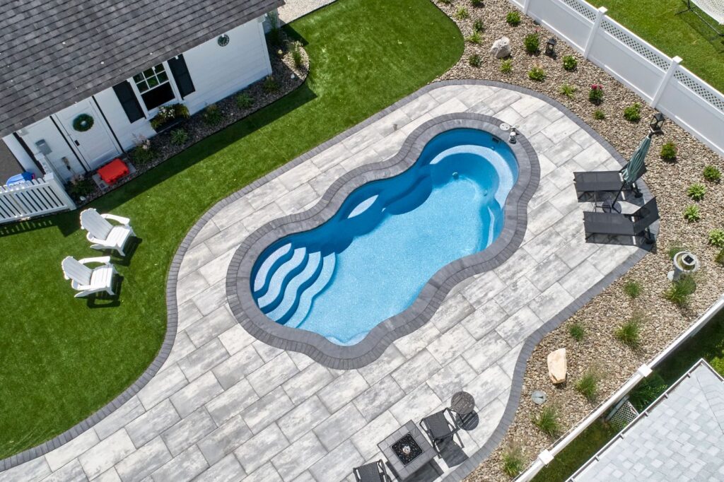 Latham Fiberglass Bermuda inground pool