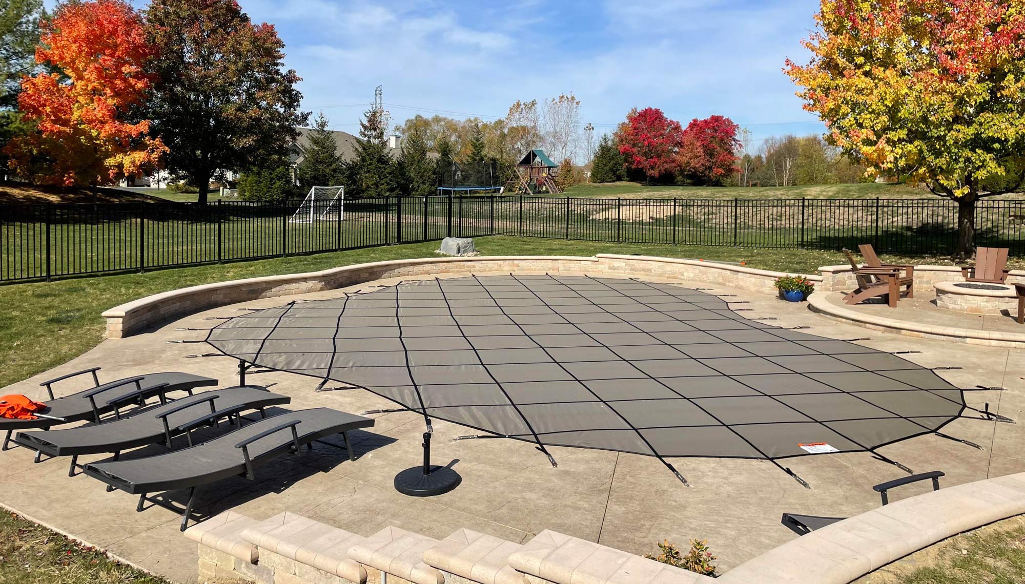 フルバンド高感度 レシーバー ポータブル 抵抗膜式 カラースクリーン Solid & Mesh Winter Safety Covers - Latham Pool