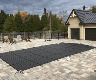 Latham Solid & Mesh Safety Covers inground pool