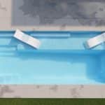 Latham Fiberglass Providence 14 | Crystite Crystal Ocean Blue inground pool