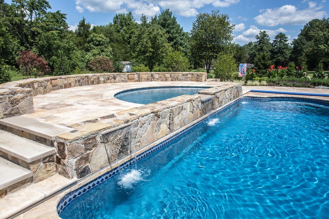 Fiberglass Pool Tile & Mosaics Latham Pool